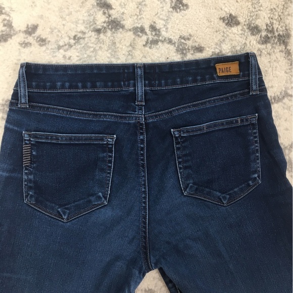 Paige Verdugo Crop Dark Blue Skinny Jeans size 29 - Picture 5 of 6